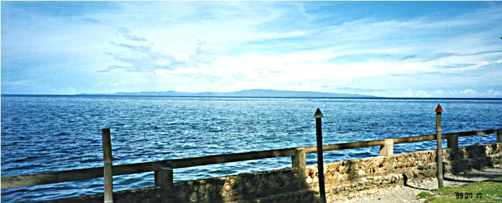 Sea view with the island of Siquijor on the horizon