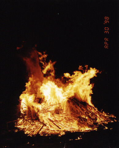 The fire